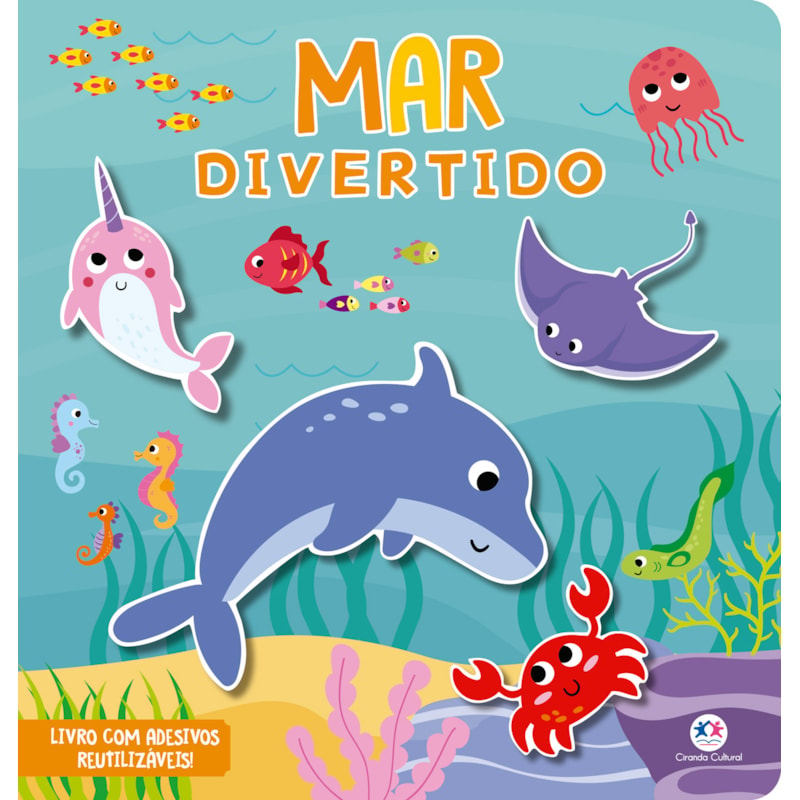 MAR DIVERTIDO - LIVRO COM ADESIVOS REUTILIZÁVEIS