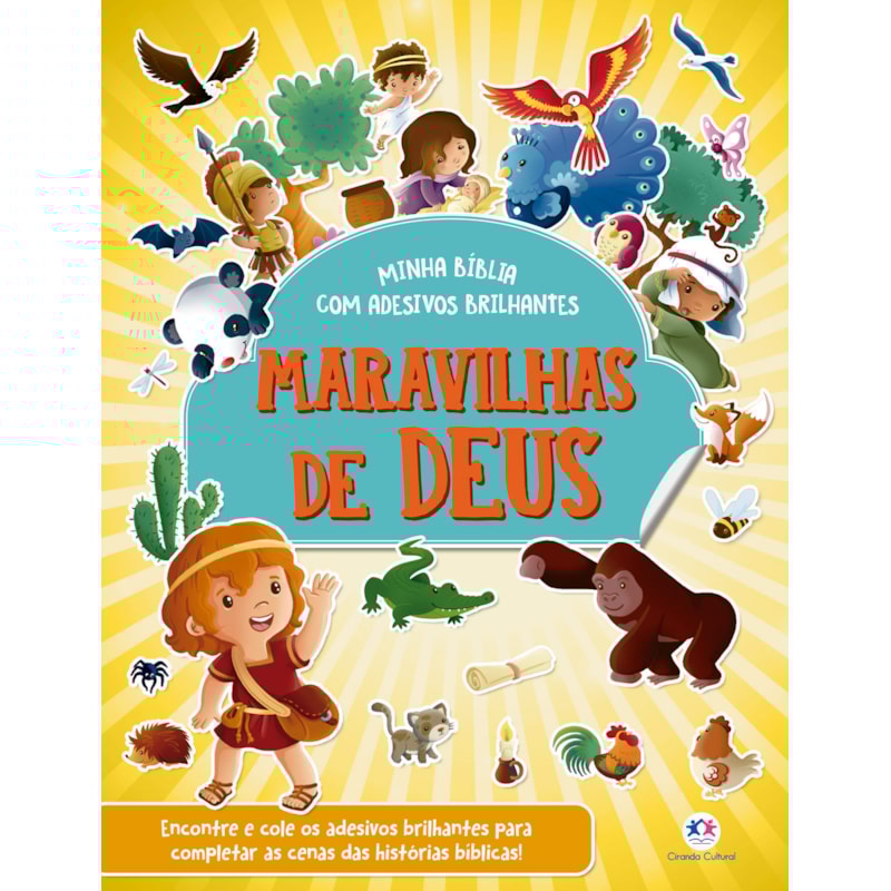 Maravilhas de Deus - Bíblia com adesivos brilhantes