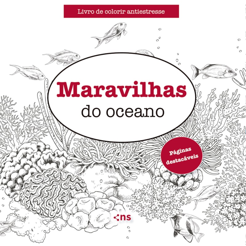 MARAVILHAS DO OCEANO - LIVRO DE COLORIR ANTIESTRESSE - FOLHAS DESTACÁVEIS