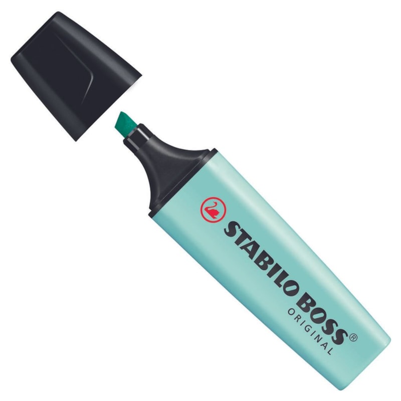 MARCADOR STABILO BOSS - AZUL PASTEL