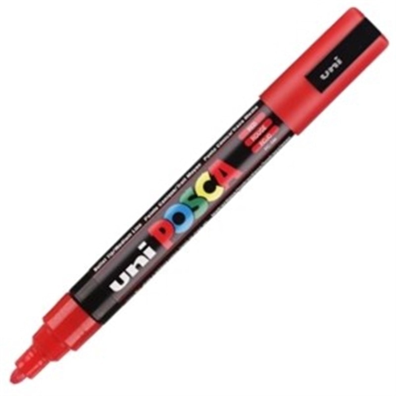 MARCADOR UNI POSCA ARTISTICA 2.5MM VERMELHO