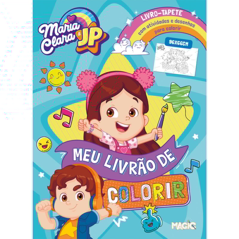 MARIA CLARA E JP - MEU LIVRÃO DE COLORIR (MAGIC KIDS)