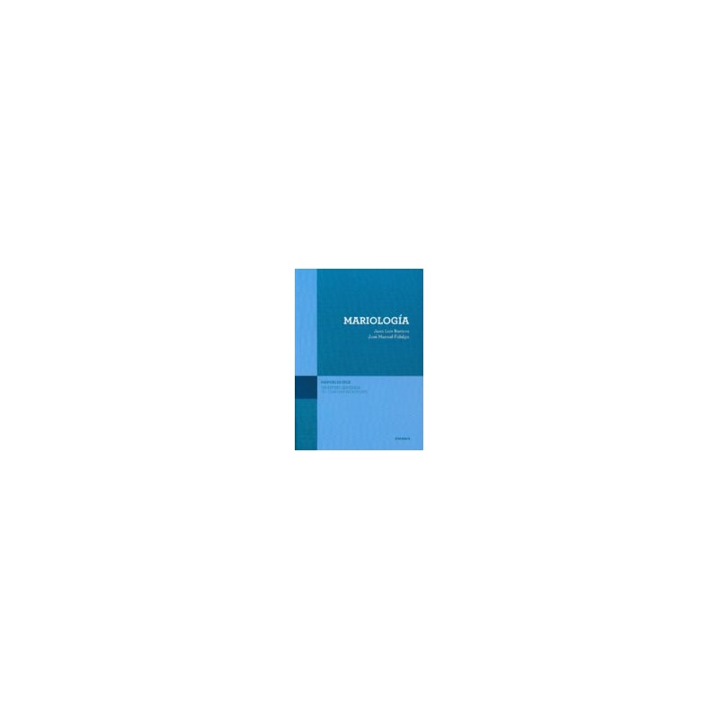 MARIOLOGIA. MANUALES ISCR