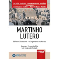 MARTINHO LUTERO - REFORMA PROTESTANTE E O JULGAMENTO EM WORMS - MINIBOOK - PREFÁCIO DE RENÉ ARIEL DOTTI - COLEÇÃO GRANDES JULGAMENTOS DA HISTÓRIA - COORDENADORES: LUIZ EDUARDO GUNTHER E MARCELO BUENO MENDES