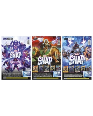 MARVEL SNAP - COLEÇÃO 3 PÔSTERES - SUPERPÔSTER GAME MASTER
