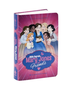 MARY JONES AND FRIENDS BÍBLIA SAGRADA NTLH PARA MENINAS CAPA LUXO: TODA COLORIDA, COM ESTUDOS, LETTERINGS, DEVOCIONAIS E UM CHAVEIRO PARA MOCHILA