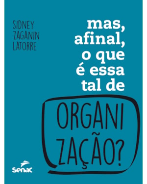 MAS, AFINAL, O QUE É ESSA TAL ORGANIZAÇÃO?