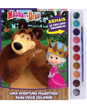 MASHA E O URSO LIVRO PARA PINTAR COM AQUARELA