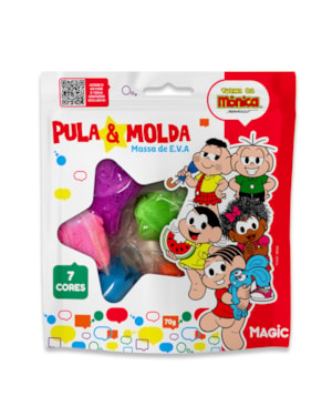 MASSA DE MODELA EVA PULA E MOLDA 70G - TURMA DA MÔNICA