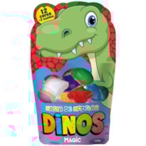 MASSA DE MODELAR 12 CORES 2 MOLDES DINO