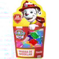 MASSA DE MODELAR 12 CORES 2 MOLDES - PATRULHA CANINA - VERMELHO