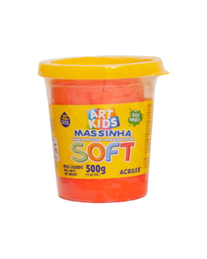 MASSA DE MODELAR ACRILEX SOFT 500 GRS VERMELHO