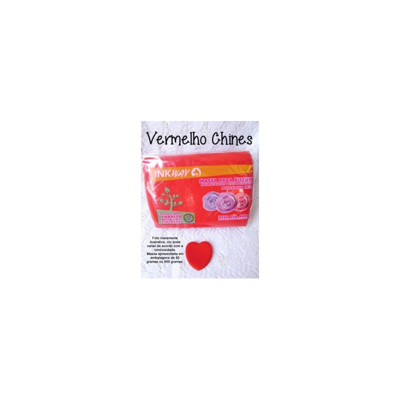 MASSA PARA BISCUIT 85 GRS VERMELHO