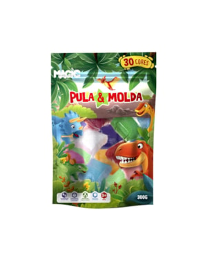MASSA PULA & MOLDA 300GM - 30 CORES - DINO