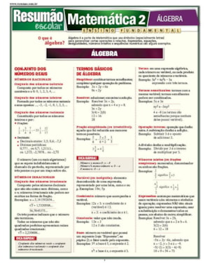 MATEMATICA 2 - ALGEBRA - RESUMAO - 1