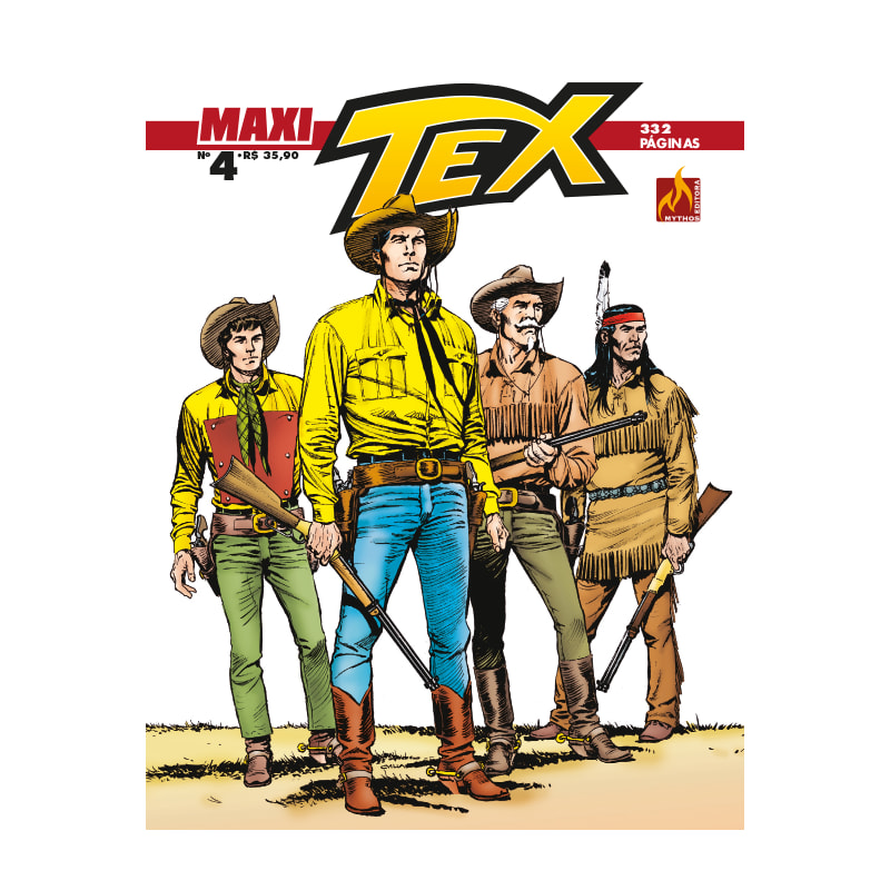 MAXI TEX Nº 004 - O SEGREDO DA MISSÃO ESPANHOLA / NEVE VERMELHA - VOL. 4