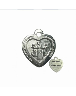 MEDALHA PARA PET SÃO FRANCISCO CLASSICA - PRATEADA