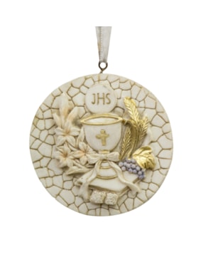 MEDALHÃO PRIMEIRA COMUNHÃO 5CM DE ALTURA CAIXA C/ 12
