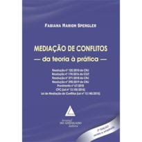 MEDIAÇÃO DE CONFLITOS - DA TEORIA À PRÁTICA