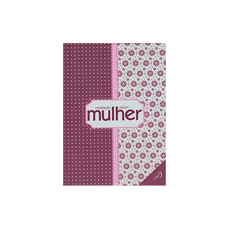 MEDITACAO DIARIA:MULHER ED BOLSA CAPA ROXA