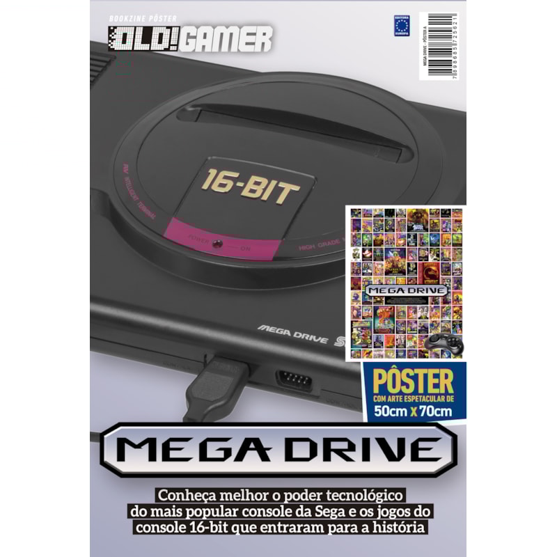 MEGA DRIVE - ARTE A - GRANDES SUCESSOS - SUPERPÔSTER OLD!GAMER