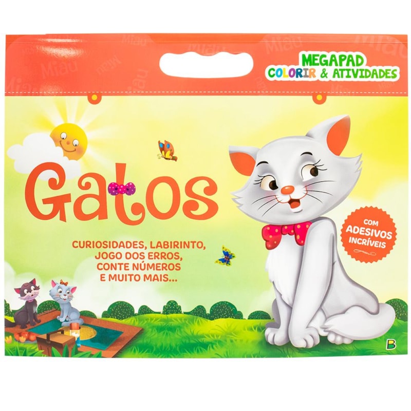 MEGAPAD - COLORIR & ATIVIDADES: GATOS