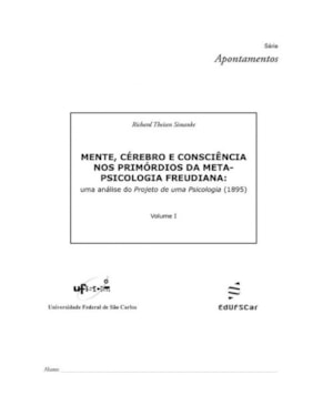 MENTE, CÉREBRO E CONSCIÊNCIA NOS PRIMÓRDIOS DA METAPSICOLOGIA FREUDIANA