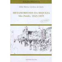 METAMORFOSES DA RIQUEZA - SÃO PAULO (1845-1895)