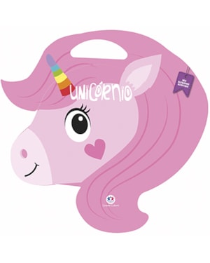 MEU BLOQUINHO DIVERTIDO UNICÓRNIO - ATIVIDADES E COLORIR COM ALÇA