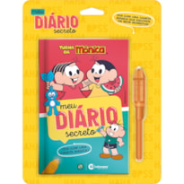 MEU DIÁRIO SECRETO COM CANETA MAGICA TURMA DA MÔNICA