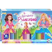 MEU INCRÍVEL LIVRO BRILHANTE P/COLORIR:PRINCESAS
