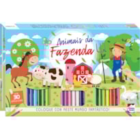 MEU INCRÍVEL LIVRO BRILHANTE PARA COLORIR: ANIMAIS DA FAZENDA