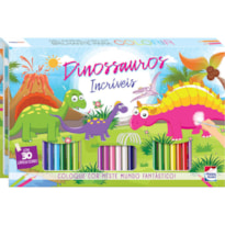 MEU INCRÍVEL LIVRO-KIT BRILHANTE PARA COLORIR: DINOSSAUROS INCRÍVEIS