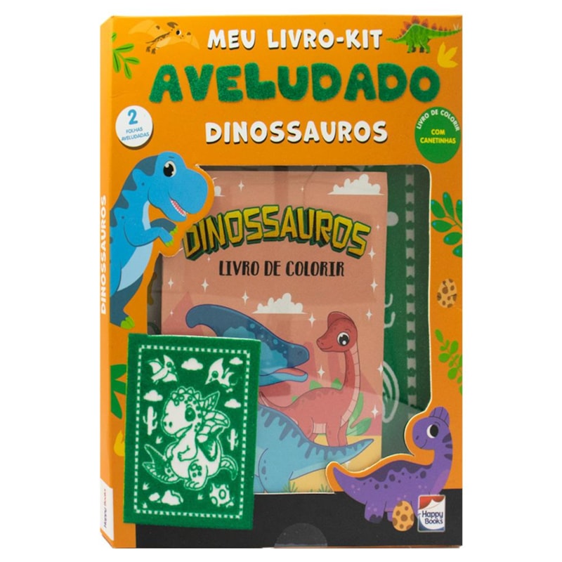 MEU LIVRO AVELUDADO: DINOSSAUROS