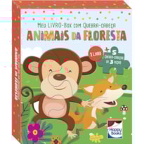 MEU LIVRO-BOX COM QUEBRA-CABEÇA: ANIMAIS DA FLORESTA