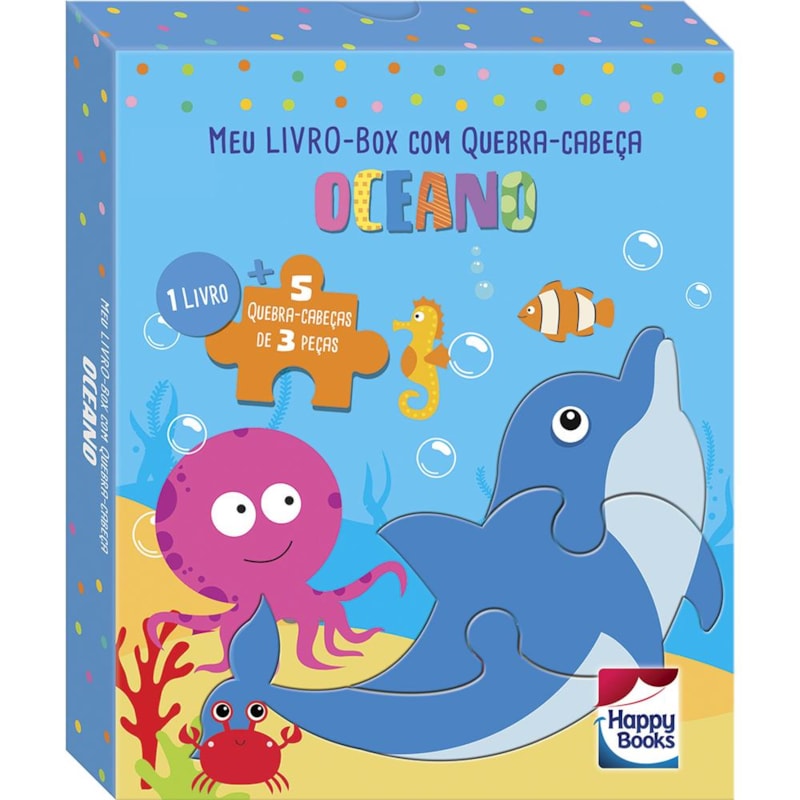MEU LIVRO-BOX COM QUEBRA-CABEÇA: OCEANO