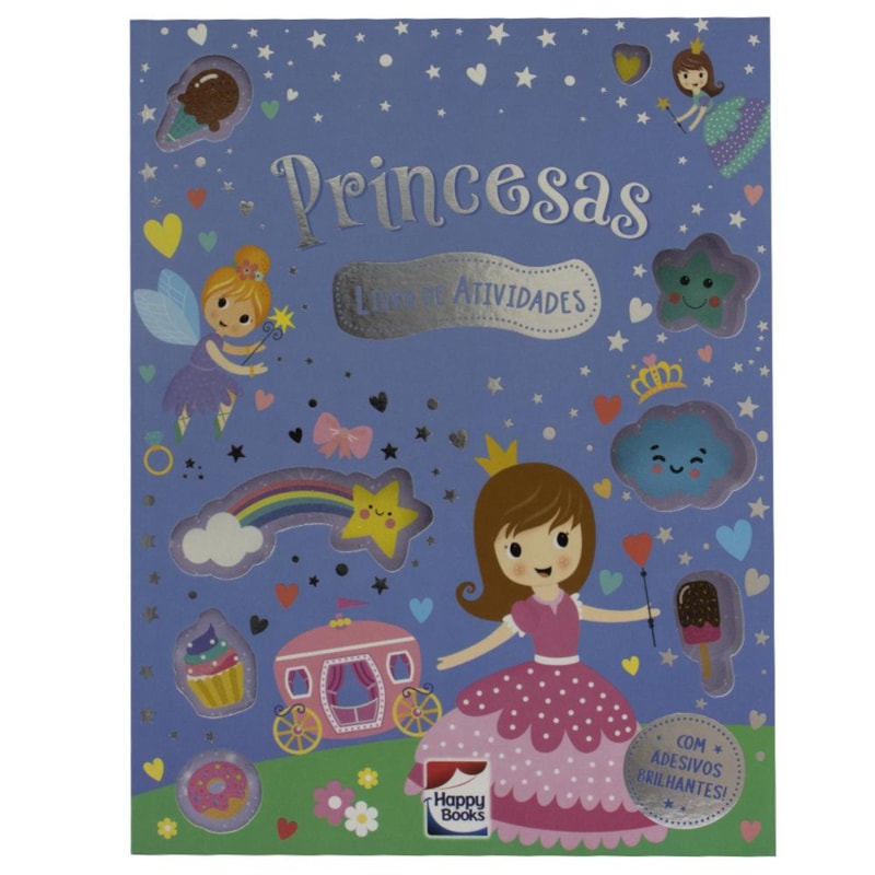 MEU LIVRO DE ADESIVOS BRILHANTES: PRINCESAS