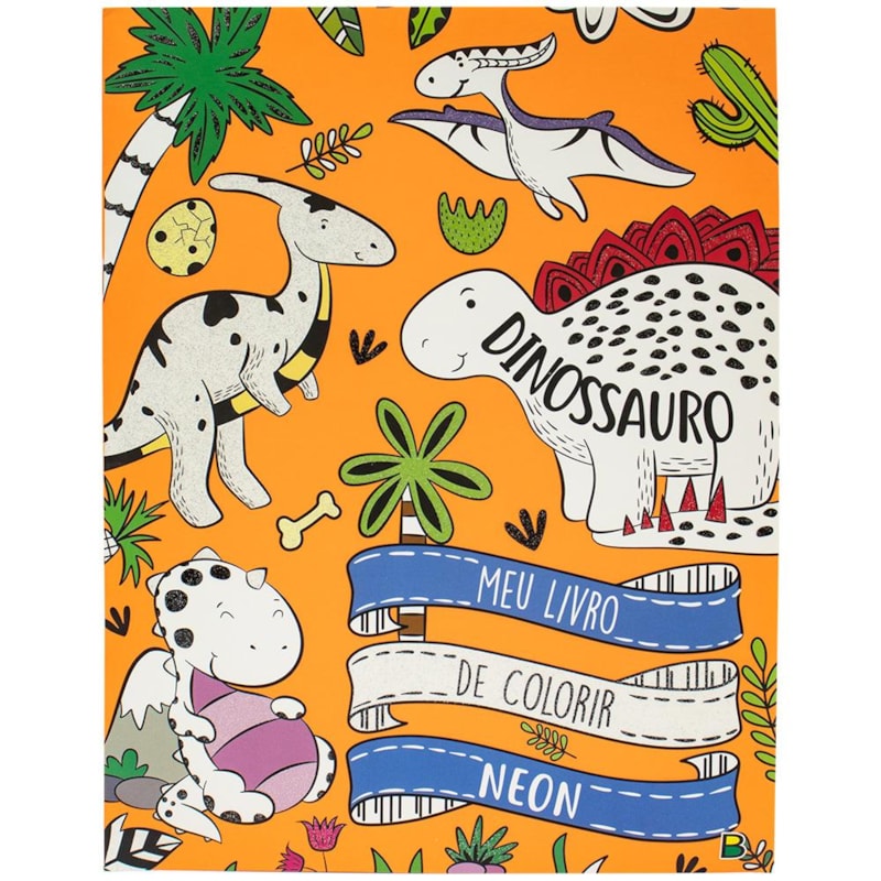 MEU LIVRO DE COLORIR NEON: DINOSSAURO