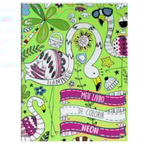 MEU LIVRO DE COLORIR NEON: FLAMINGO
