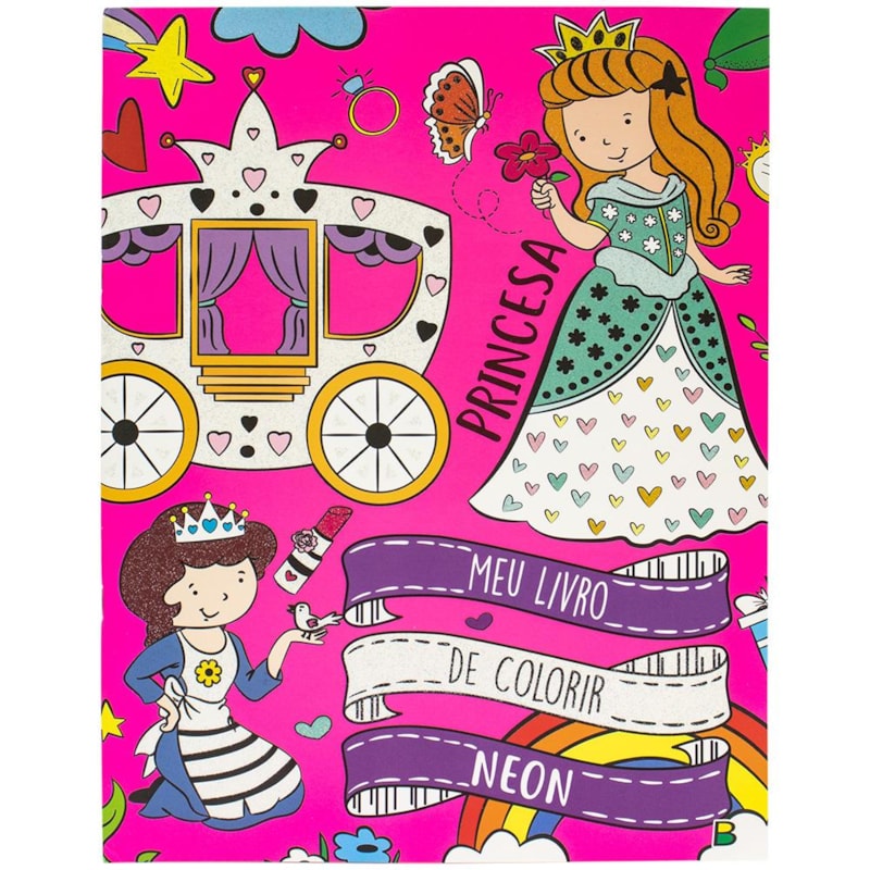 MEU LIVRO DE COLORIR NEON: PRINCESA
