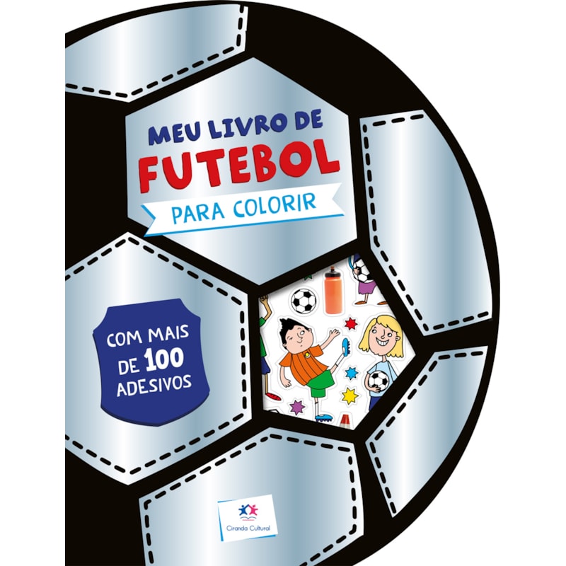 MEU LIVRO DE FUTEBOL PARA COLORIR COM ADESIVOS