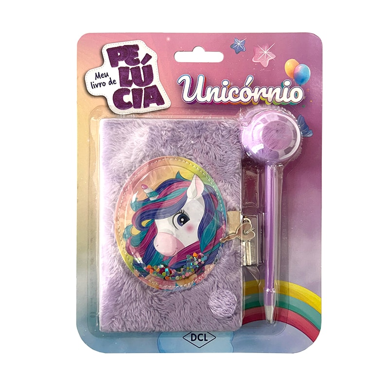 MEU LIVRO DE PELÚCIA MÉDIO - UNICÓRNIOS