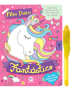 MEU LIVRO DIÁRIO FANTÁSTICO - COM CANETA ESPECIAL: COM CANETA ESPECIAL