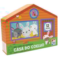 MEU LIVRO QUEBRA-CABEÇA DIVERTIDO: CASA DO COELHO