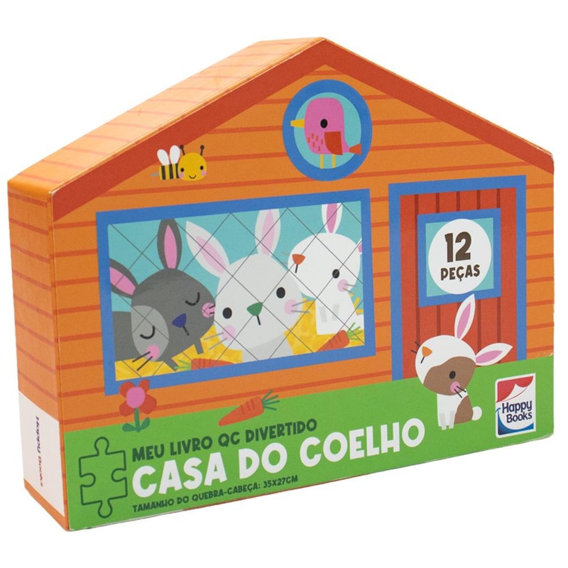 MEU LIVRO QUEBRA-CABEÇA DIVERTIDO: CASA DO COELHO