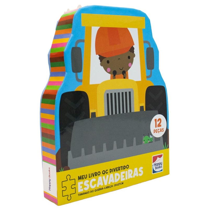 Meu Livro Quebra-cabeça Divertido: Escavadeiras