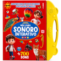 MEU LIVRO SONORO INTERATIVO - PORTUGUÊS E INGLÊS - AMARELO