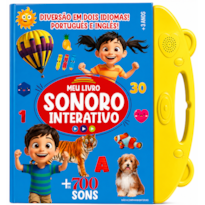MEU LIVRO SONORO INTERATIVO - PORTUGUÊS E INGLÊS - AMARELO