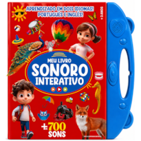 MEU LIVRO SONORO INTERATIVO - PORTUGUÊS E INGLÊS - AZUL