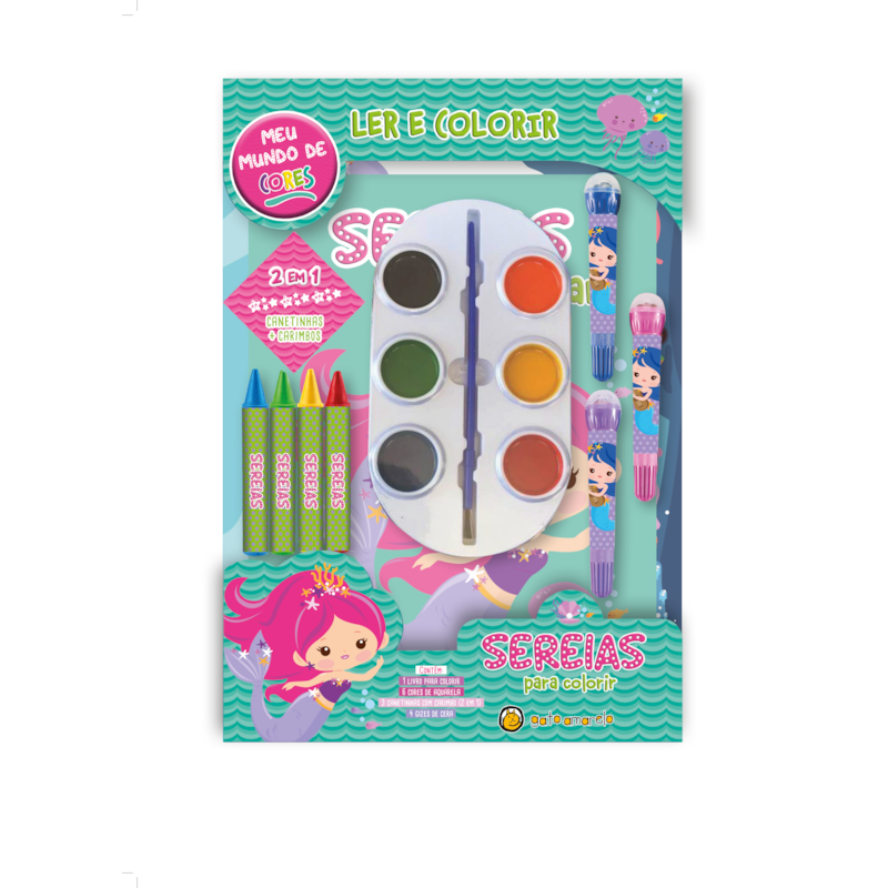 Meu mundo de cores - sereias para colorir: meu mundo de cores